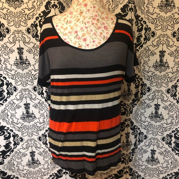 Agenda striped dressy T-shirt with buttons - Picture 3 of 8